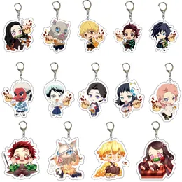 Anime Periferik Hayalet Avcı Bıçağı Akrilik Kolye Dekorasyonu Yeni Demon Slayer Kişiselleştirilmiş Hang Tag Keychain Kimetsu Hayır Yaiba