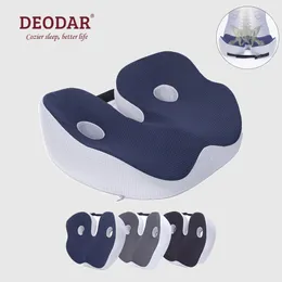 Almofada decorativa travesseiro deodar espuma de memória sentar osso alívio almofada de assento para bunda inferior traseira isquiotibiais quadris tuberosidade isquiática re