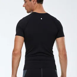 Lu Lu Lulemen Camiseta masculina verão lazer corrida treinamento yoga roupa roupas fitness secagem rápida respirável solta manga curta alta elasticidade sive camiseta lus