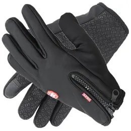 Windstopers Handschuhe, rutschfest, winddicht, thermisch, warm, Touchscreen-Handschuh, atmungsaktiv, Tacticos Winter, Herren, Damen, Schwarz, Reißverschluss, Handschuhe2178