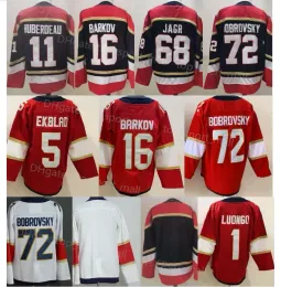 하키 리버스 레트로 아이스 하키 11 Jonathan Huberdeau Jersey 1 Roberto Luongo 5 Aaron Ekblad 16 Aleksander Barkov 72 Sergei Bobrovsky Navy B 46