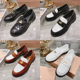 Top Women Dress Shoes Penny Loafers 100% real leather Women Platform Sneakers Vintage-effect Leather Loafers Designers Sneakers size 35-41