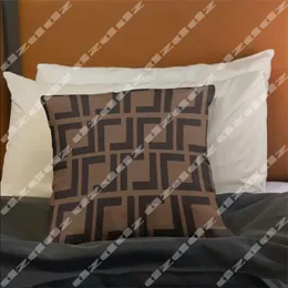 Travesseiro designer de travesseiro Decorativo travesseiro retângulo de cuspsina Braquinha de luxo de luxo Pillow Fashion Letter Cushion para se apoiar na pílula de algodão