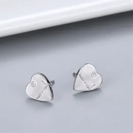 Women Heart Letter Stud Earring Cute Letters Earrings with Stamp Gift for Love Girlfriend Fashion Jewelry Accessories High Quality204W