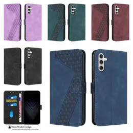 Hybridläderplånbok Fall för Xiaomi 14 Pro 13T Redmi 13C Google Pixel 8A Fashion Cube Credit ID -kortplats Holder Square Flip Cover Book Business Pouch