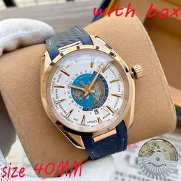 Luxury Watch for Men High Quality Watch Designer Watch Classic Watch New Watch Rubber Strap, rostfritt stål Rem Sapphire Waterproof Relojes Watchbox Moonswatch