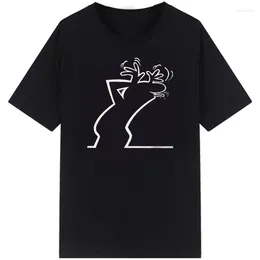 Men's T -skjortor linjen Osvaldo Cavandoli TV Män kvinnor Style Streetwear Tee Fashion Shirt Round Neck Casual Tops Summer Camiseta