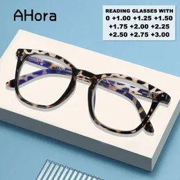 Sunglasses Ahora Anti Blue Light Reading Glasses For Women Men Spring Hinge Computer Presbyopia Eyewear Female UV400 1.25 1.75 2.25 2.75