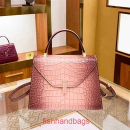 Новые дизайнерские сумки через плечо Valextra Iside Сумки для женщин 2023 Высококачественная сумка Kely из натуральной кожи Ручная женская сумка с замком с настоящим логотипом