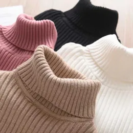 Pullover IENENS Girls Sweater Pullovers Winter Boys Warm Sweaters Tops 2-11 Years Baby Bottoming Shirt Kids ClothesL231215