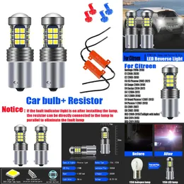 New Decorative Lights 2pcs P21W BA15S Canbus No Error LED Reverse Light Bulb Backup Lamp For Citroen C1 C2 C3 2002-2021 C4 2004-2016 C5 C8 DS3 DS4 DS5