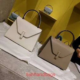 Nuevos diseñadores Bolsos cruzados Valextra Iside Bolsos para mujer Kely Bag Hombro de cuero genuino Cuero de vaca de mano Mujer Celebridad Lo mismo con logotipo real