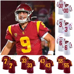 CUSTOM USC Trojans Южная Калифорния Футбольная майка Колледжа NCAA Маркус Аллен Карсон Палмер Остин Джексон Питтман Уильямс Калил Лейнарт