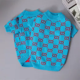 Designer di vestiti per cani Marche Abbigliamento per cani Inverno caldo maglione per animali lavorato a maglia Freddo Animali domestici Cappotti Cucciolo di gatto Felpa Abbigliamento Cani