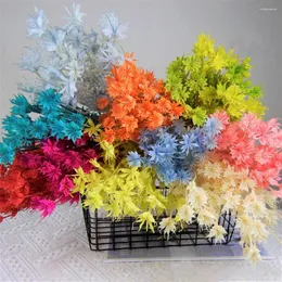 Flores decorativas secas octogonais para escritório em casa diy arranjos de flores casamento boho decorações do chuveiro do bebê decoração da sala estar