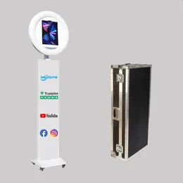 360SPB I4 IPad Photo Booth For Party Events | All-In-One Design With RGB Ring Light