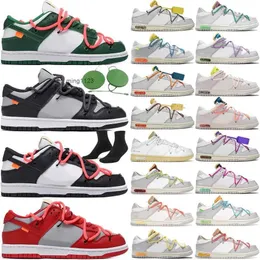 Footwear 2023 Casual Shoe Sports Shoe Trainers Sneakers Triple Black Green Authentic Sail Collection White University Red With Box Lows Sb
