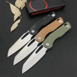 Tops MSI Tactical Folding Knife M390MK Stone Wash Tanto Point Blade G10 Handle Outdoor EDC Tools Pocket Knives with Retail Box