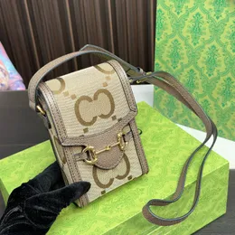 مصمم أزياء مشهور Women Crossbody Bags Saddle Phone Box Italian Brand Luxury Hua Sign Counter Bag New Mini Wallet عالية الجودة