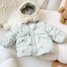 Piumino 1-6Y Capispalla per cartoni animati per bambini Capispalla invernale con cappuccio Top Ragazzi Ragazze Parka imbottito in cotone Cappotti Addensare giacche calde per bambini