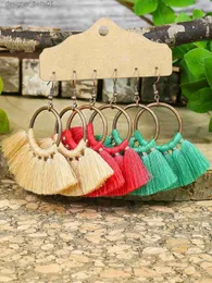 Dangle Chandelier Bohemian Style Multi-Color Tassel Earrings Versatile Can Be Worn For Daily Parties Gatherings Holiday GiftsL231219