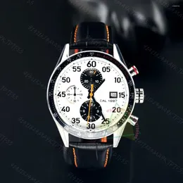 Armbanduhren 2023 Top-Marke Herren 43 mm Kaliber 1887 Automatikuhren EDELSTAHL Freizeitsport Weißes Zifferblatt Luxus