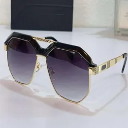 LEGENDS 9092 Occhiali da sole sfumati grigio oro nero Sonnenbrille gafa de sol Occhiali da sole moda unisex Occhiali di protezione UV400 con 3150