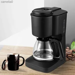 Cafetières 6 tasses pour Machine à café américaine/ue théière en verre filtre Compact de grande capacité et Pot en verre Machine à café goutte à goutte automatique L231219