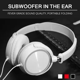 Cell Phone Earphones Wired Headphones 3 5mm Bass Stereo Foldable With Microphone Adjustable Headphones Suitable For Pc Mp3 Mobile Headphones 231218