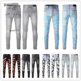 Calças Novo Designer Amis Imiri Amiiri Amari Am Biker Imiri Roupas 2024 Amirl Chegadas Coolguy Mens Luxo Jean Amirlies Denim Jeans Am Man Holes Calças # 062 H4Q4