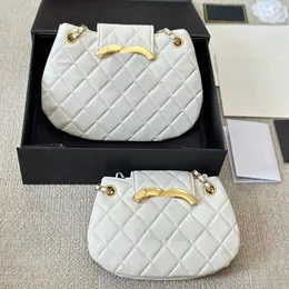 Vintage sevimli kadınlar mini crossbody çanta altın donanım amblem tasarımcısı cüzdan cüzdan matelasse zincir deri kapitone el çantası para çantası fany paketi akşam debriyajı