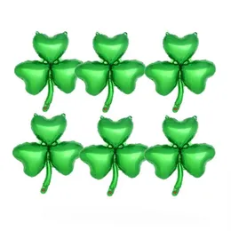 Dekoracja imprezy 10pcs Green Clover St Patrick's Day Decorations Shamrock Irish Wedding Home Decor Supplies283v