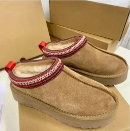 Snowshoes Tasman Terlik Kestane Kürk Slaytlar Koyun Dinini Shearling Klasik Tazz Katırlar Kadınlar Mans Yukarı Avustralya Ultra Mini Platform Botları UG