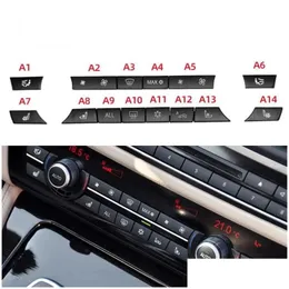 Luftkondition Switch Car Conditioner Panel -knapp för 5/6/7 Serie F10 F07 F02 Drop Leverans Automobiles Motorcyklar Auto Parts Switch Otedj