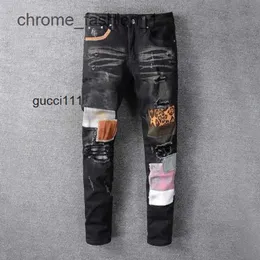 Letter amari Jeans amirl Dance amirlies Autumn am Pants amis Skinny imiri Men amiiri Masculina Casual Streetwear Trendy Black Club Slim Fit s Toursers Koko 3 FLIG