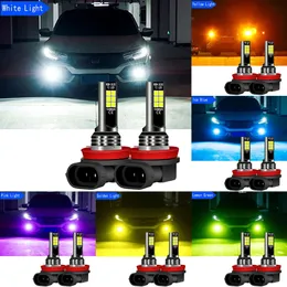 새로운 장식 조명 2pcs 자동차 LED 안개등 블루브 램프 H8 H11 FIAT 124 SPIDER 500L 500X BRAVO 2 DUCATO PANDA PANTO SEDICI TIPO 2015 2017