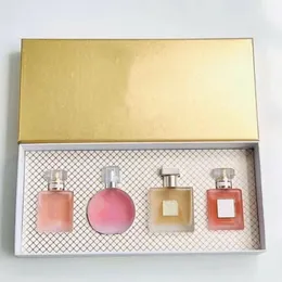 cologne Perfume Set Mademoiselle Fragrance for Woman 25ml 4 Bottles EDP Coco Chance N5 Spray Parfum Charm Lady Designer Perfume Pleasant Fragrance eau tendre spray