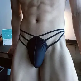 Trosor trosor smarta menmode män s sexiga g sträng thongs is siden rem klubbkläder jockstrap erotiska underkläder t bakbock Mankini homme cmf549 231219