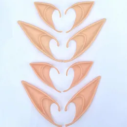 Angel Elf Ears 할로윈 의상 가장 무도회 파티 라텍스 소프트 뾰족한 보철 거짓 귀 가짜 돼지 코 코스프레 액세서리 1PAir304Z