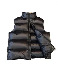 Coletes femininos colete jaqueta gola alta versão curta solta de cor sólida zíper design quente e confortável 2023 inverno 1206