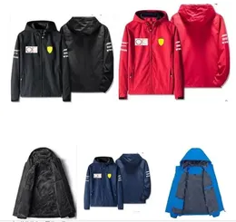 ملابس الرجال للرجال جديد F1 سباق السترة مبطنة في الخريف والشتاء F1 سترة مقاومة للرياح و Dark Sweatshirt 7fzf IIIS