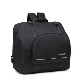 Çantalar açık çantalar dayanıklı akordeon konseri torbası piyano sıkma kutusu klavye enstrümanı aksesuarları 60 80 96 120 bas için siyah sırt çantası hediyesi