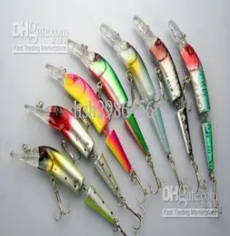 Lot 20 Fishing Lures Minnow Baits Crank Hooks Baass Baits Hooks 76G10cm Colors6293795