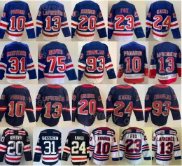 Erkekler Retro Hokey 13 Alexis Lafreniere Jersey 10 Artemi Panarin 93 Mika Zibanejad 24 Kaapo Kakko 20 Chris Kreider 23 Adam Fox 31 Igor 38