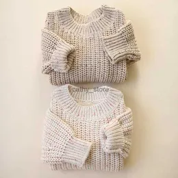 Pull Bébé Pull Lâche Tricoté Automne Hiver Bébé Garçon Fille Vêtements Col Rond Enfant Enfant Fille Garçon Pull Bébé Survêtement L231215