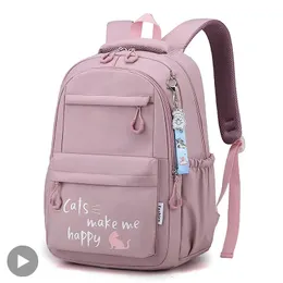 School Bags Girl School Bag Backpack Back Pack For Teenager Women Children Female Pink Schoolbag Primary High Bagpack Class Teens Child Kids 231219