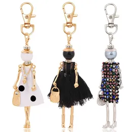 Bag delar tillbehör uttalande mode kvinnor nyckel kedja design nyckelringhållare hänge charm smycken ringväska nyckelring lady tillbehör 231219