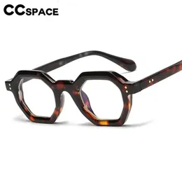 أزياء النظارات الشمسية إطارات 56891 Polygon Leopard Poptical Frame Frame Grosing Outdoors Riding Sun UV400 231219