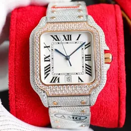 Diamond Watch Designer Watches Automatic Mechanical Movement Waterproof Men Armband Sapphire Business rostfritt stål 904L 40mm armbandsur Montre de Luxe gåva