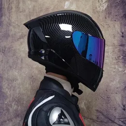 Helme Skates Helme Professionelle Sicherheit Doppellinse Rennmotorradhelm Cross Country Fu Face CapaceteDOT genehmigt Casco Moto 2301